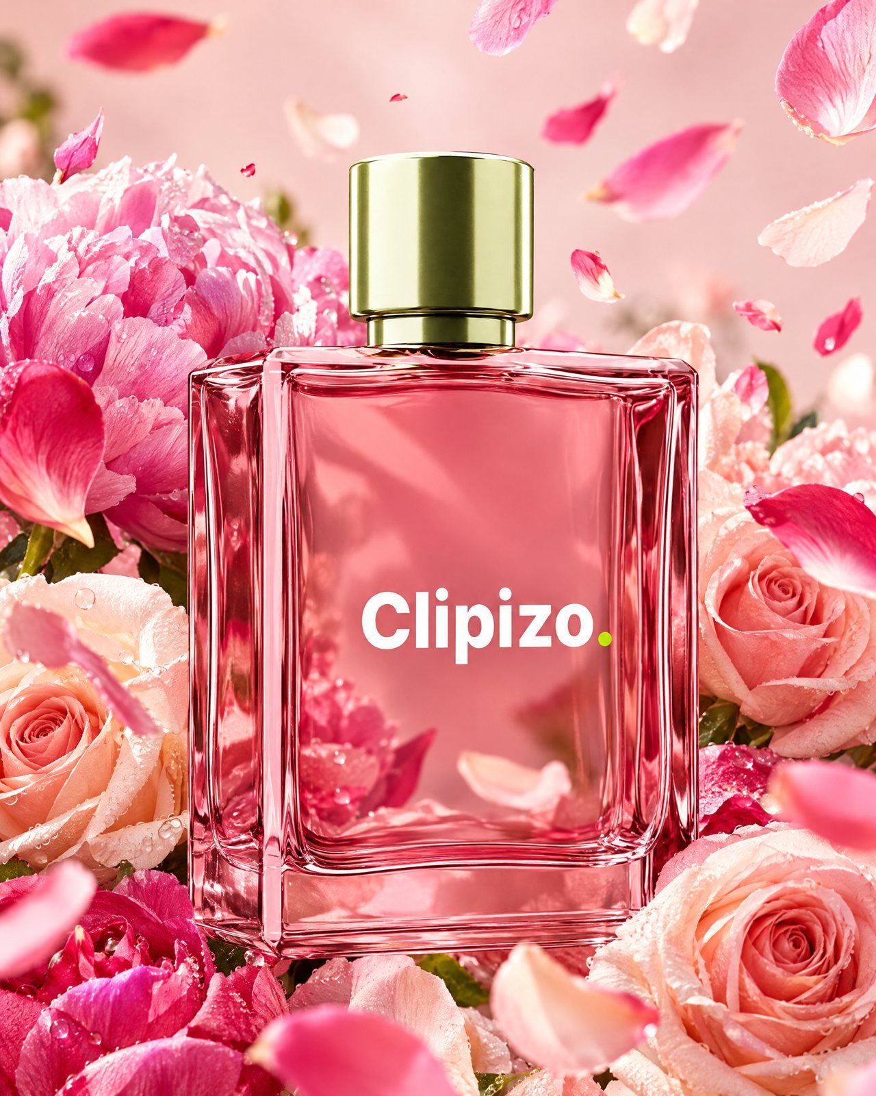 Bloom Riot by Clipizo Fragrances, black glass bottle with the Clipizo. logo