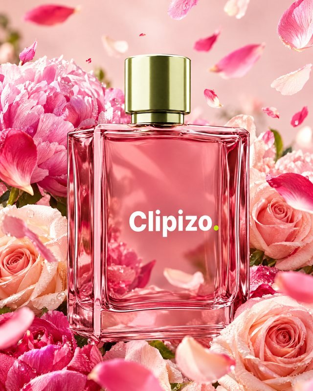 Bloom Riot by Clipizo Fragrances, black glass bottle with the Clipizo. logo