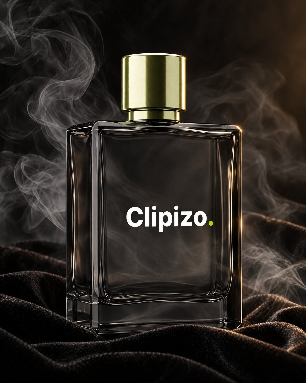 Velvet Smoke by Clipizo Fragrances, black glass bottle with the Clipizo. logo